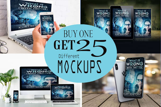 convert your book  to 25 3d ebook mockup