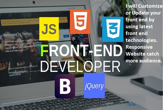 be your front end developer, i will do front end development