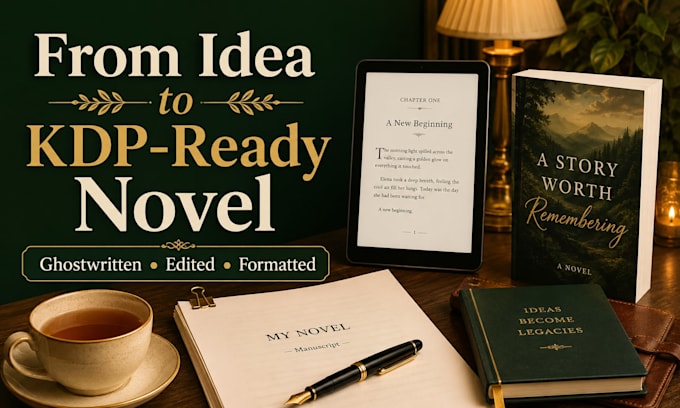 ghostwrite and format a complete cozy novel for KDP