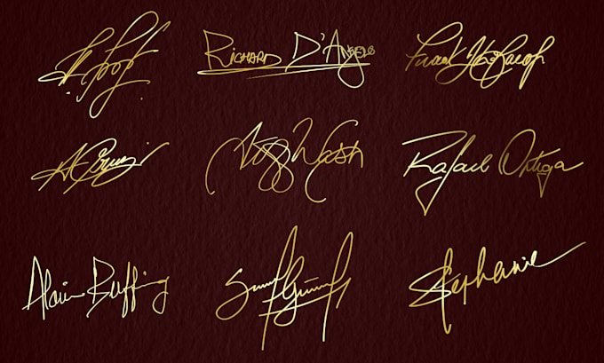 convert your handwritten signature into digital design file