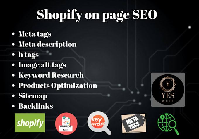 do onpage SEO for shopify stores and product optimization