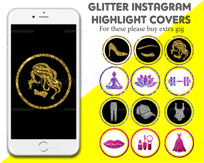 design instagram highlight covers web and app icons