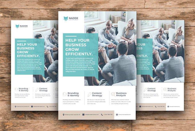 design professional event and business flyer