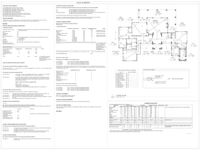 prepare and revise architectural plans for permit
