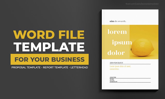 design a professional word proposal template for business