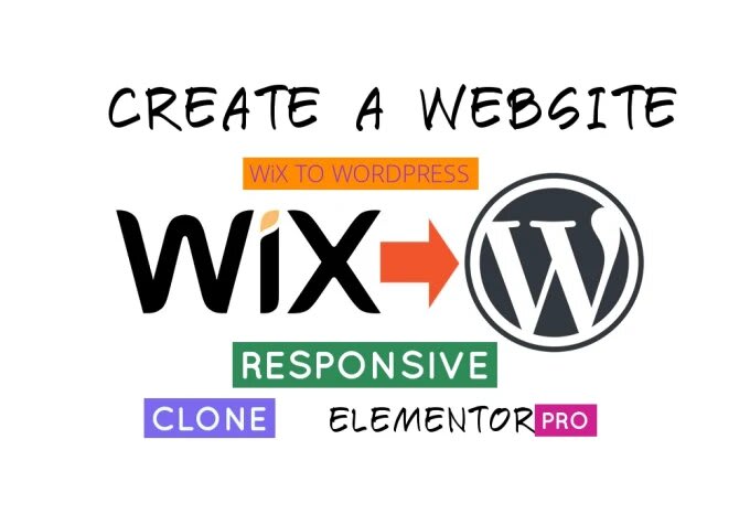 convert or clone wix website to wordpress website