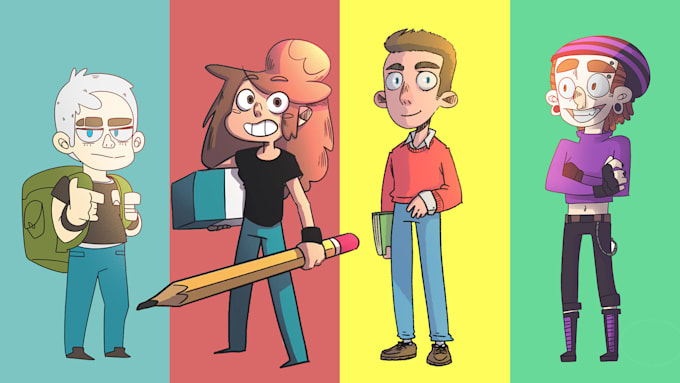 make a full body cartoon portrait of you