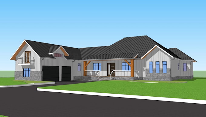 create 3d from plan, images, sketch, or pdf with sketchup