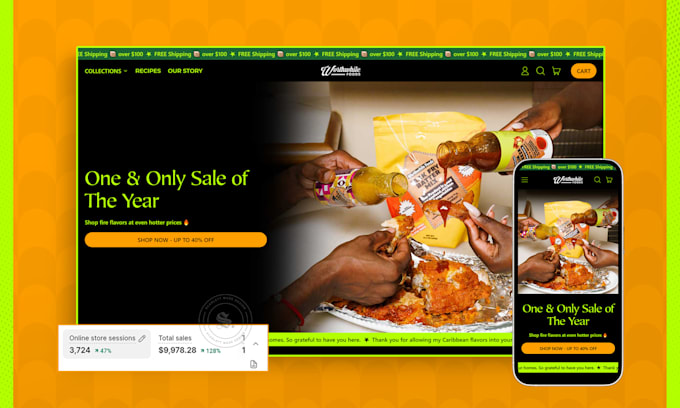 make a custom shopify design for your website to increase sales