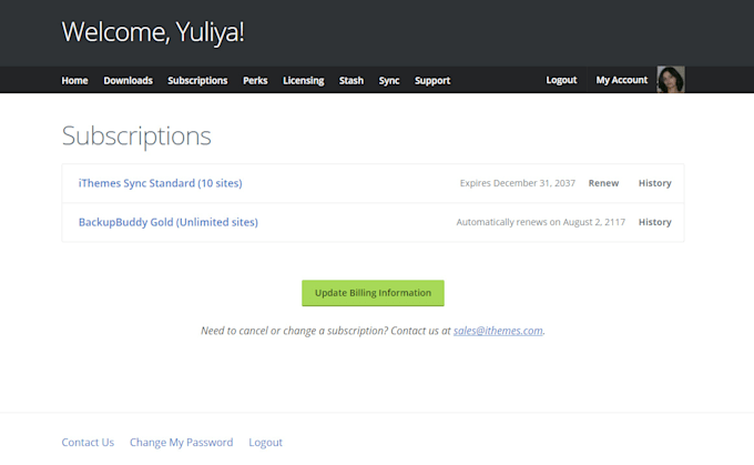 install backupbuddy on your site plus auto updates