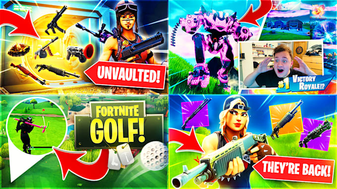create awesome high quality fortnite thumbnails for youtube