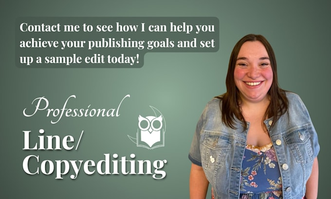 line and copyedit your book, manuscript, or novel