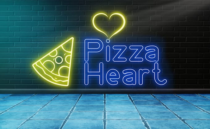 create an amazing neon sign logo for you