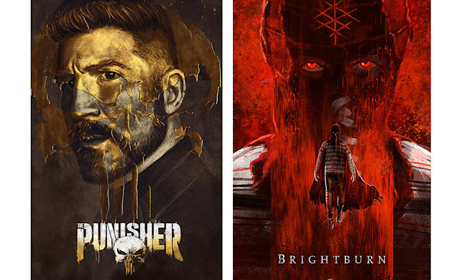 create unique illustrated film posters for indie movies