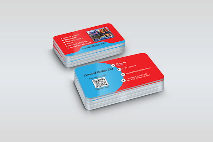 design business card with two concepts