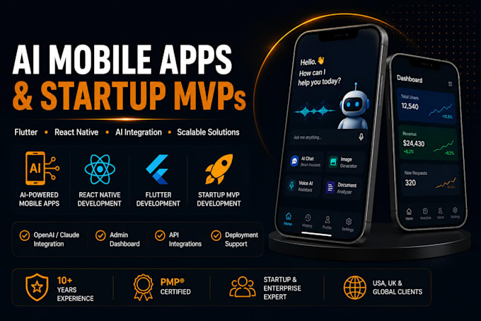 build ai powered mobile apps and startup mvps