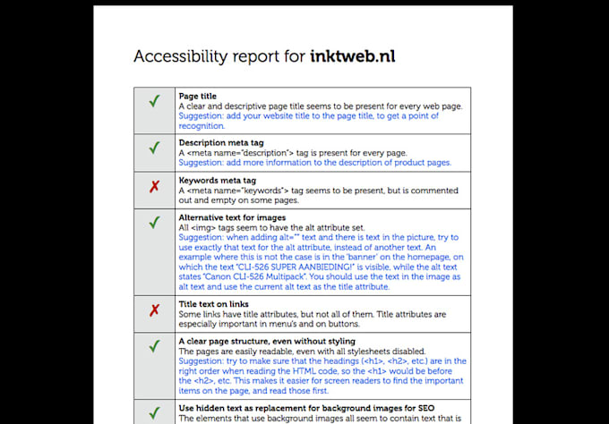 test your website for usability, accessibility and responsiveness