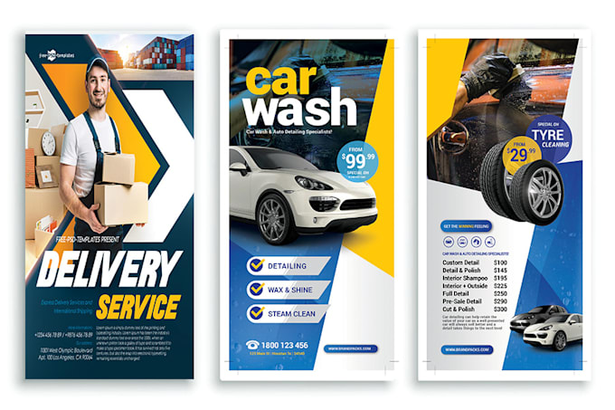 create a plumbing or any service flyer