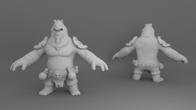 create 3d character and object models for animation or games