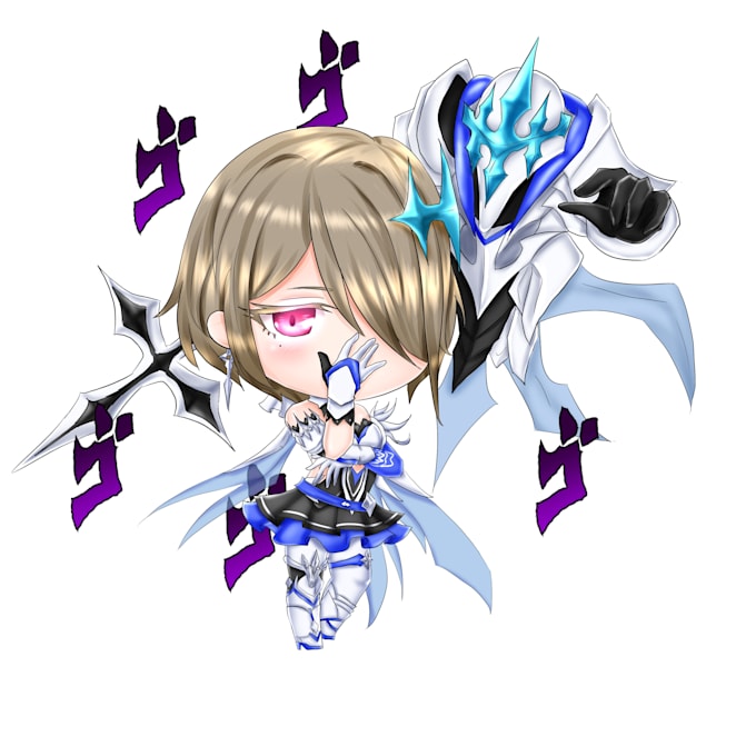 draw cute anime chibi for you no ai