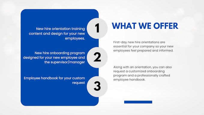create new hire orientation and employee onboarding HR