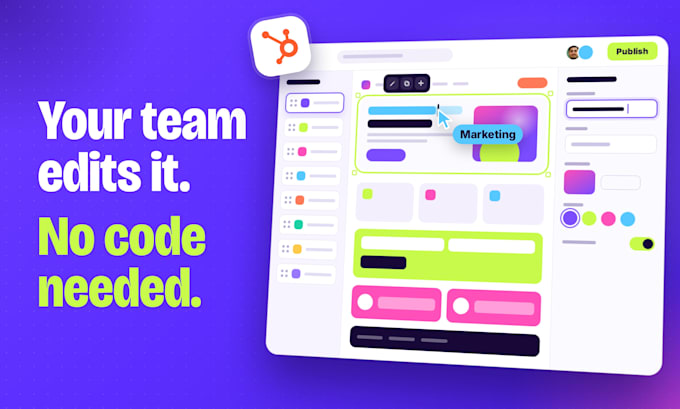 design hubspot landing pages and hubspot websites with editable cms modules