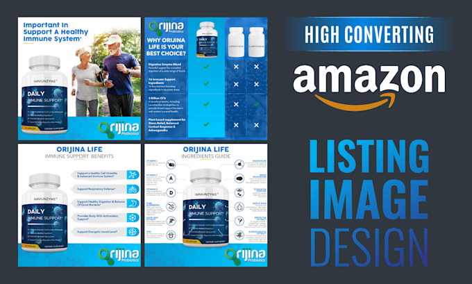 design professional amazon product listing images