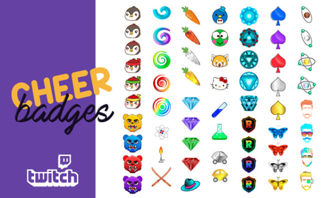 Design bit badges for your twitch by Beyondtmoon | Fiverr