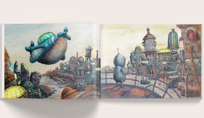make illustrations for your childrens book and cover without ai