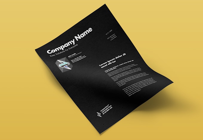 design letterhead template in editable word format