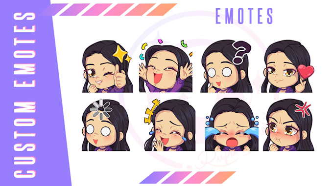 draw custom emotes and badges for you