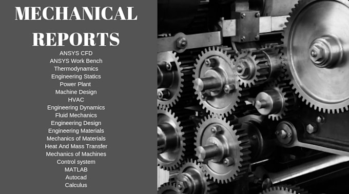 Do research and write a report on mechanical engineering by ...