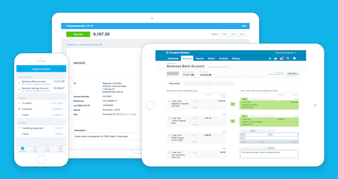 do bookkeeping on xero, quickbooks online, myob, excel, zoho
