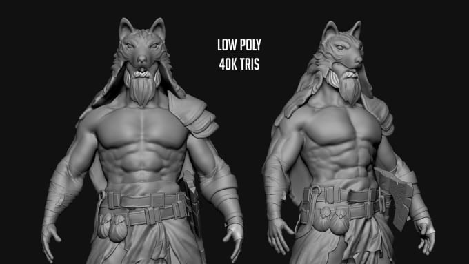 Do Retopo Your 3d Mesh Model Into Good Poly For Video Game By Carienne