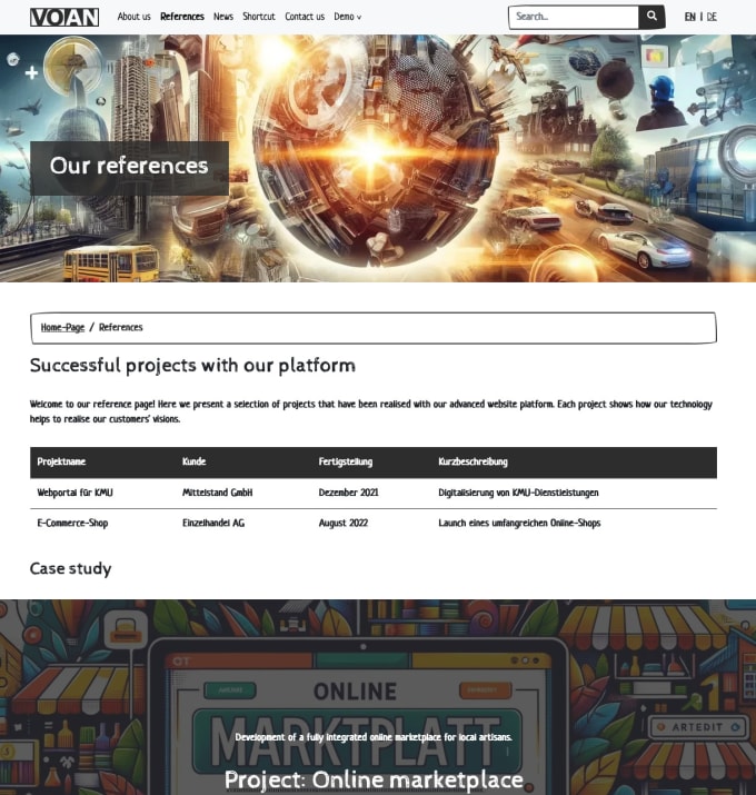 create a simple website with craft cms