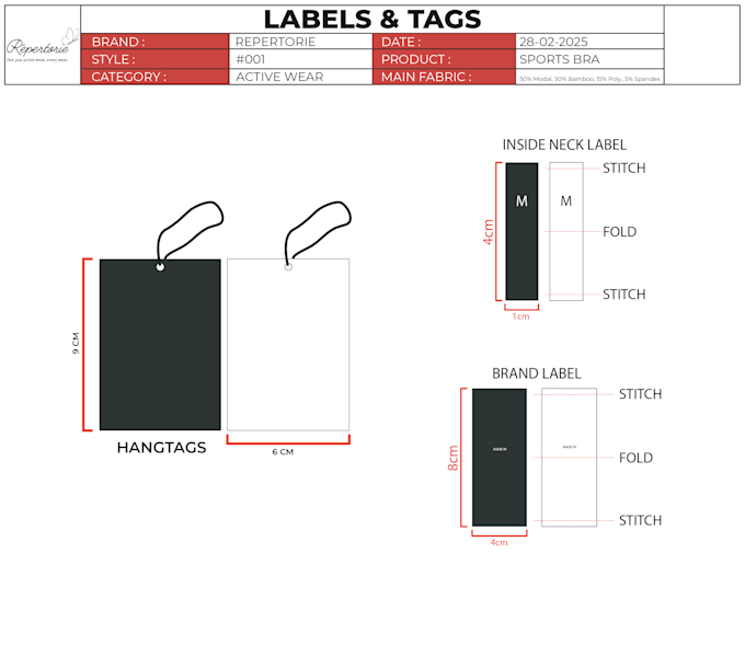 do fashion design and tech pack for clothing brands
