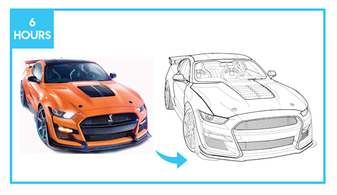 draw high quality vector line art illustrations of your product or image