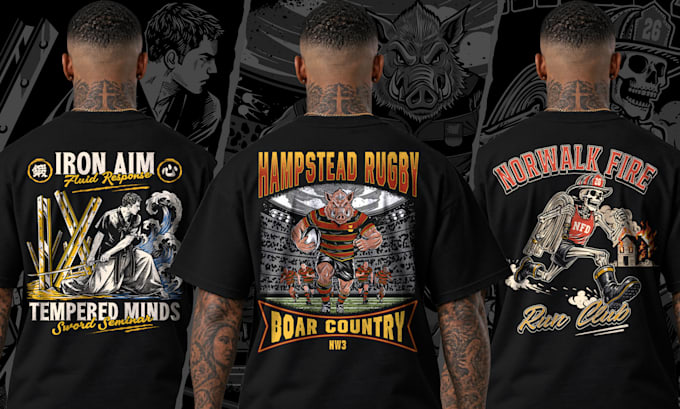 do custom graphic t shirt design for your merch and clothing