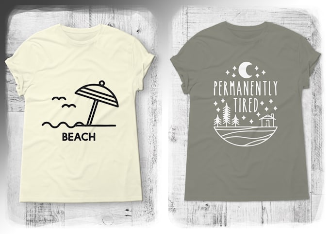 create a unique minimalist tshirt design