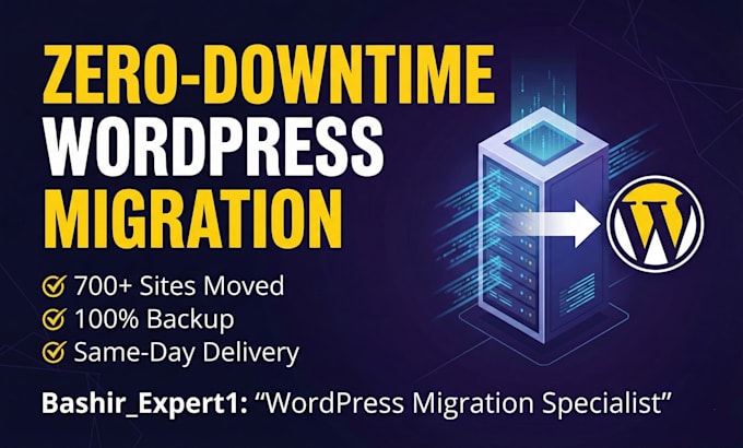 migrate wordpress, wordpress migration to new host or domain in 1 hour