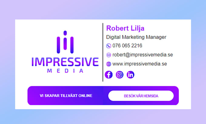 design responsive HTML email signature