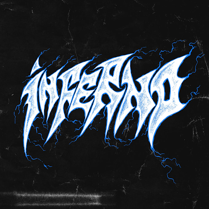 draw custom hardcore logo