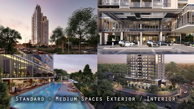 render photorealistic interior or exterior of your 3d model