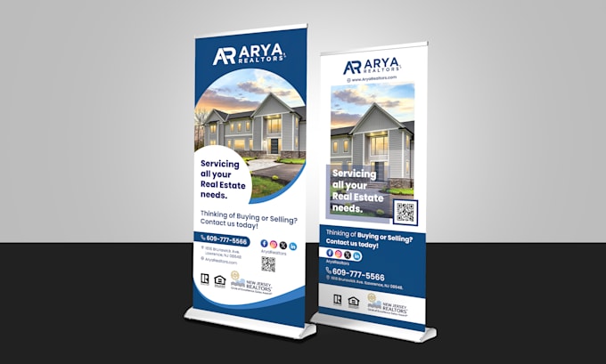 design retractable banner and roll up banner