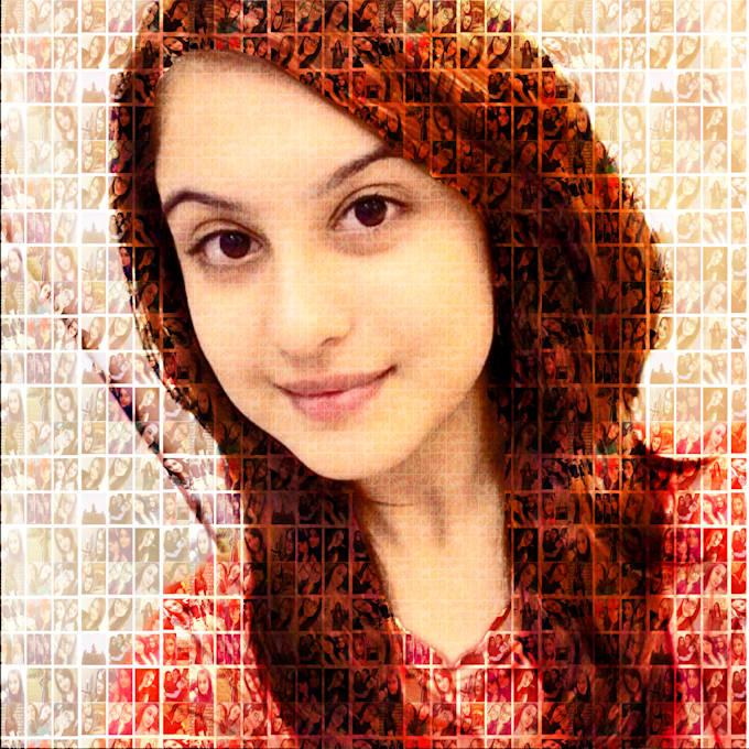 create a beautiful mosaic collage