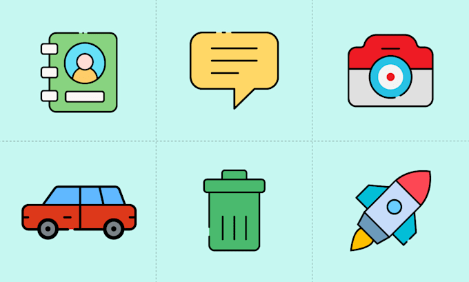 design awesome flat icon or web icon