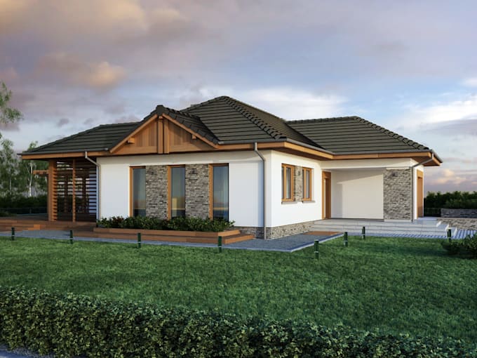 Offer to you architectural design, plans, elevations, visualisation by ...