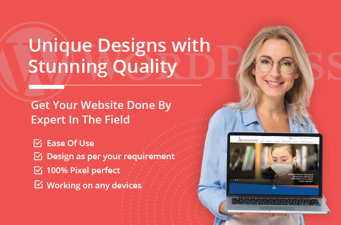 create or recreate a professional wordpress website or blog