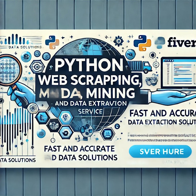 Lever python web scraping, mining en data extraction diensten