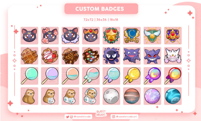 create twitch sub and bit badges